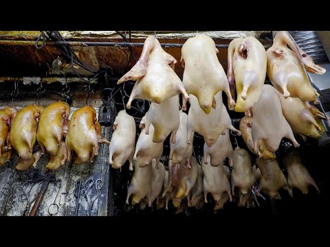 Видео: Four Years Michelin, Peiping Crispy Roast Duck, приготовление блинов из листьев лотоса - Taiwan Food