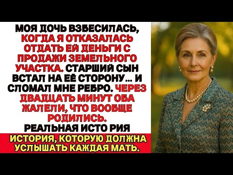Видео: Сын сломал мне рёбра, когда я отказалась отдать ему деньги с продажи земельного участка. Но потом…