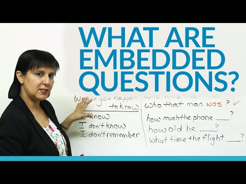 Видео: Разговорный английский — что такое встроенные вопросы?