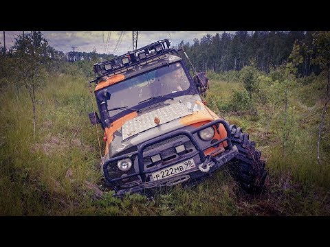 Видео: Uaz на 42 тракторах и другие джиперы рубятся в лесу / offroad extreme
