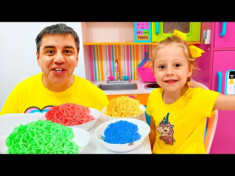 Видео: Настя и Стейси готовят десерты для папы