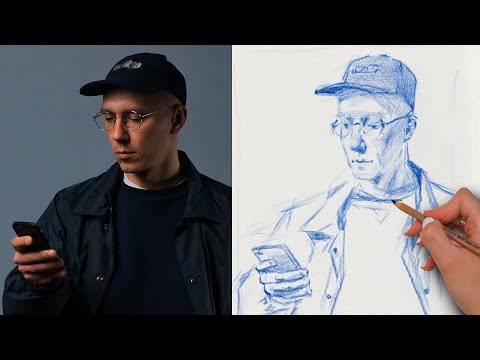 Видео: КАК СДЕЛАТЬ НАБРОСОК КАРАНДАШОМ? Видео-урок от Екатерины Карпенко | Онлайн-школа Akademika