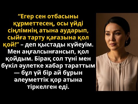 Видео: күйеуім үйді әпкесіне жаз деді, бірақ ол әлдеқашан қайырымдылыққа өтті | Жаңа әңгіме