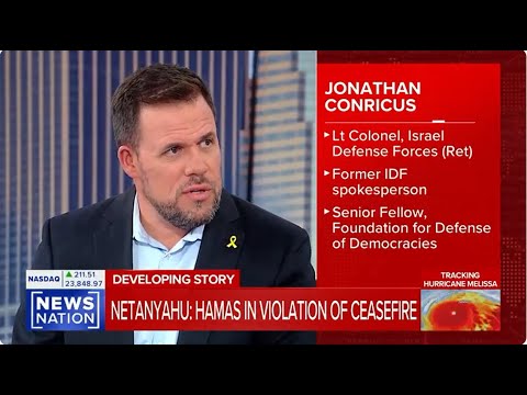 Видео: Джонатан Конрикус о нарушении ХАМАС соглашения о прекращении огня и стрельбе по солдатам ЦАХАЛа —...