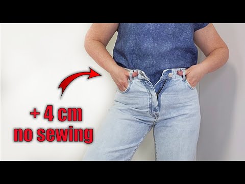 Видео: ✅БЕЗ ШИТЬЯ. Самый простой способ увеличить ДЖИНСЫ В ПОЯСЕ за 1 минуту