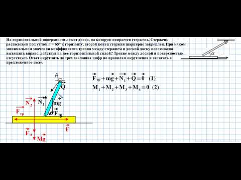 Видео: доска и стержень