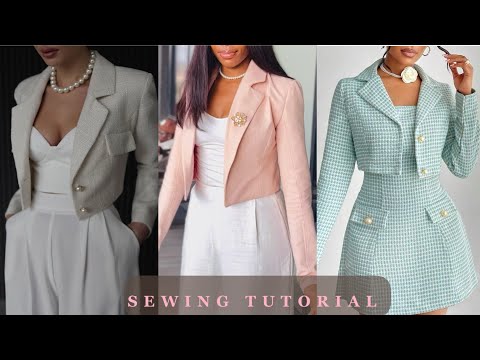 Видео: Как сшить укороченный блейзер/куртку с воротником-стойкой