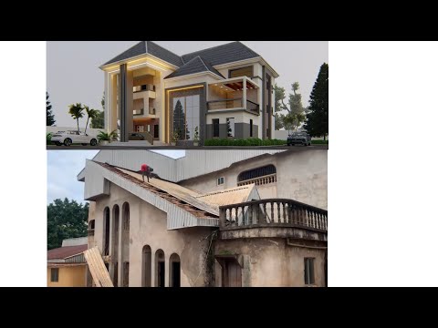 Видео: Ремонт дуплекса в деревне Анамбра, часть 3 | Строительство дома (этап строительства)