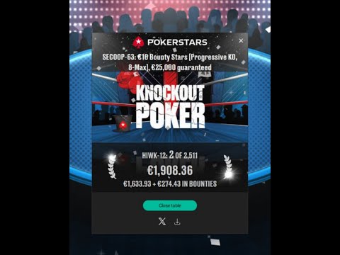 Видео: 75 - Игорь Романов | HIWK-12 | PS SECOOP-63 Bounty Stars 10 | 2/2511 | $1908