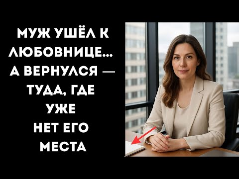 Видео: Муж ушёл к любовнице… А вернулся — туда, где уже нет его места