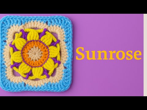 Видео: Бабушкин квадрат расцветающая Роза.