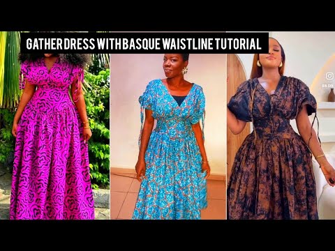 Видео: Сделай сам: как сшить платье с завязками на плечах и баской на талии || Урок шитья