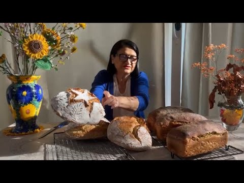 Видео: Թթխմորով տարեկանի և ցորենի ալյուրով  հաց//Ржаной и пшеничный хлеб на закваске/