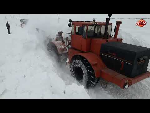 Видео: К-701.Тяжёлый участок дороги на подъёме.