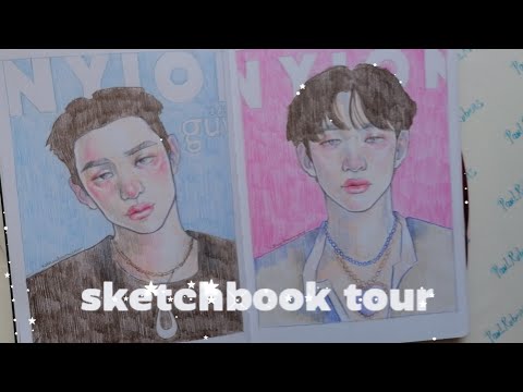 Видео: Очень короткий обзор на скетчбук /sketchbook tour / февраль 2024