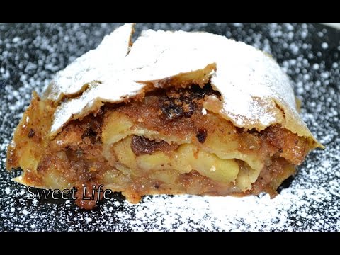 Видео: Apfelstrudel - яблочный штрудель в духе венских кондитеров