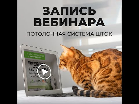 Видео: Запись вебинара «Знакомство с потолочной системой Шток»