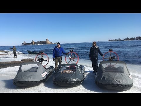 Видео: На аэролодках  по Неве и Ладоге на о. Коневец...( или "Разведка боем" № 2 ) 2018/ Aeroboat
