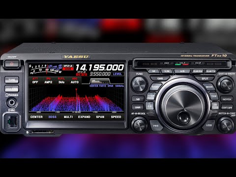 Видео: Обзор Yaesu FTDX10 - основные параметры. Слушаем эфир.