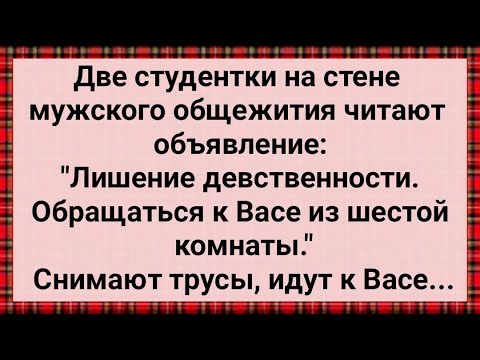 Видео: Как Две Студентки к Васе в Общагу Пришли! Сборник Свежих Анекдотов! Юмор!