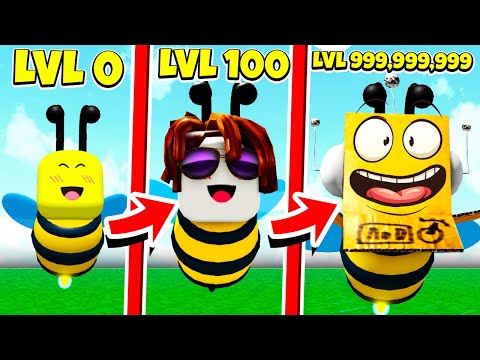 Видео: ОТ НУБ ПЧЕЛЫ ДО ПРО ЗА 5 МИНУТ! СИМУЛЯТОР ПЧЕЛЫ ROBLOX