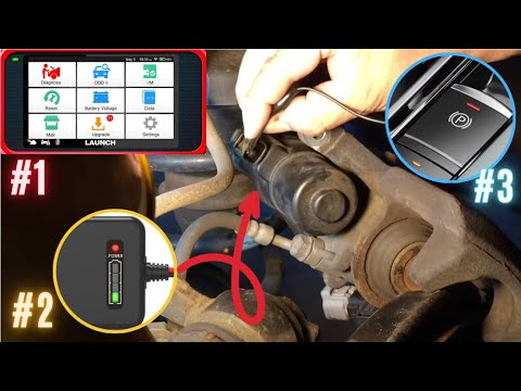 Видео: Toyota Lexus — 3 способа включения режима «Сервис» для задних тормозов с EPB — электрический стоя...