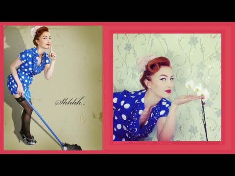 Видео: Макияж 40х годов - классический Pin Up