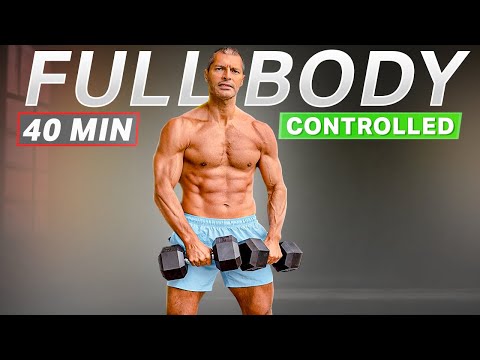 Видео: 40-минутная тренировка с гантелями для всего тела | Наращивайте сухую мышечную массу дома