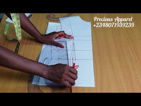 Видео: Как сделать чертеж вытачки «Принцесса» для проймы.