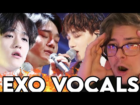 Видео: МУЗЫКАНТ В ШОКЕ от «EXO не умеют петь?!» (подборка лучших моментов живого пения EXO) +