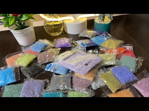 Видео: Обзор на новый бисер🤣 и я опять закупилась бисером• #бисер #handmade #амигуруми #бисертоп #покупочки