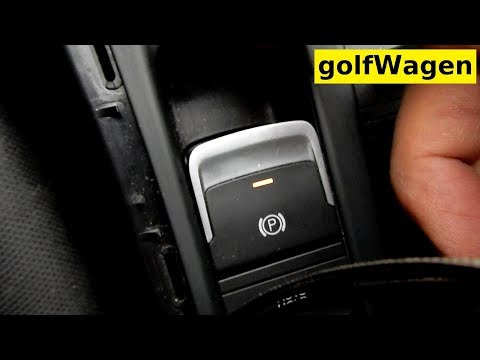 Видео: Замена кнопки электронного ручного тормоза VW Golf 7
