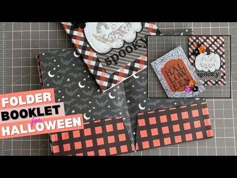 Видео: Как сделать карманную папку-буклет на Хэллоуин | Хранение памятных вещей и фотографий