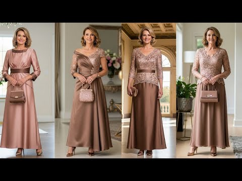 Видео: Платья для матери невесты цвета розового золота и мокко — элегантные, теплые и вневременные