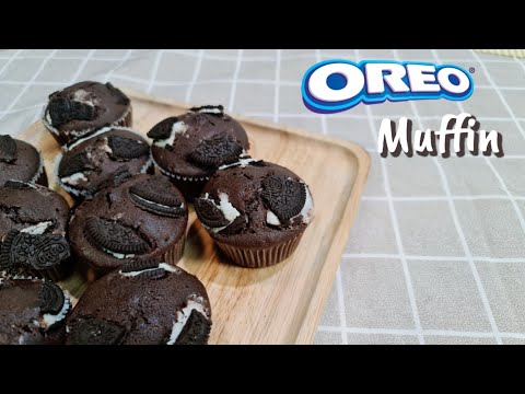 Видео: Домашний рецепт маффина с орео Oreo Muffin homemade recipe easy cooking | Let's cook by KK