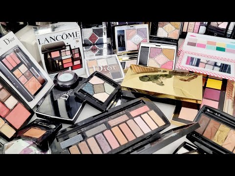 Видео: Инвентаризация косметики:палетки теней 3-я серия ( Dior, Lancome)🟧🟦🟫