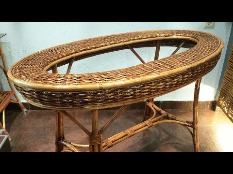Видео: плетеный стол из лозы  для патриарха