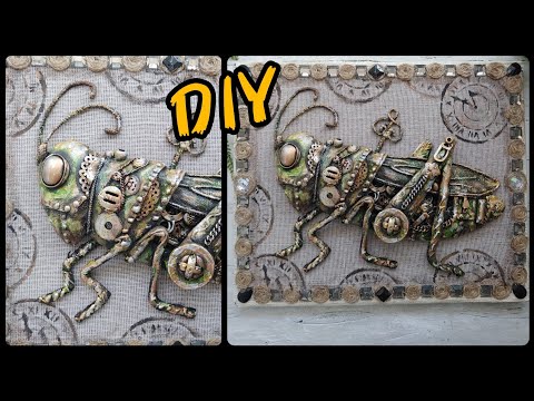 Видео: "Я ЕГО СЛЕПИЛА ИЗ ТОГО, ЧТО БЫЛО"))/ #DIY #art #tutorial