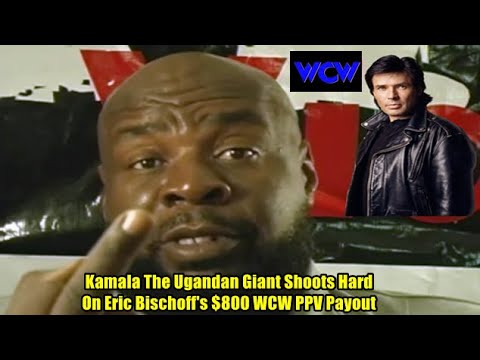 Видео: Камала, угандийский гигант, наносит мощный удар по Эрику Бишоффу, выплата WCW PPV в размере 800 д...