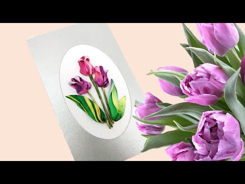 Видео: Вышиваем тюльпаны  "Эксклюзив для всех"