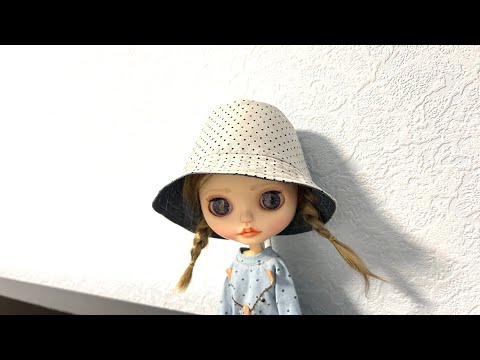 Видео: Панама для куклы | двусторонняя панама | шляпа для куклы | doll hat