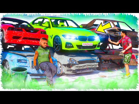 Видео: Джонни СВАЛКАДАН БМВ тауып алды (GTA V) жони джони