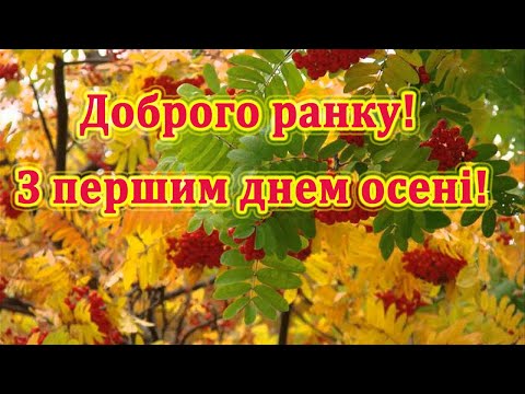 Видео: Доброго ранку! З першим днем осені! Найкраще привітання!