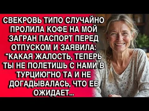 Видео: СВЕКРОВЬ ТИПО СЛУЧАЙНО ПРОЛИЛА КОФЕ НА МОЙ ЗАГРАН ПАСПОРТ ПЕРЕД ОТПУСКОМ И ЗАЯВИЛА