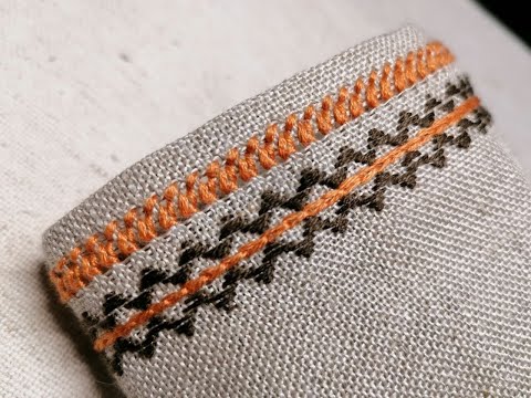 Видео: Обробка краю, підгин мережкою. Вишивка. Hand embroidery.
