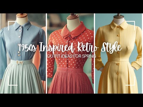 Видео: Идеи ретро-нарядов в стиле 1950-х годов для весны