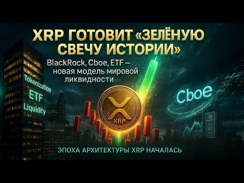 Видео: 💥 XRP готовит «зелёную свечу истории» 🚀 BlackRock, Cboe, ETF и новая модель мировой ликвидности