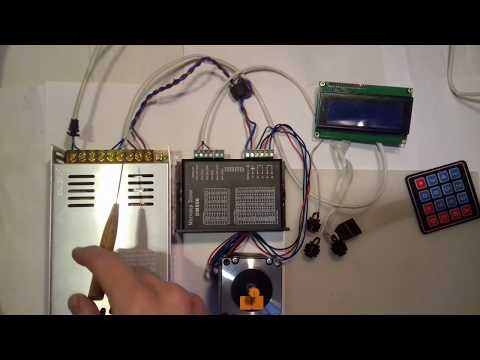 Видео: Электронная делительная головка или поворотный стол на базе модуля. Часть 2. Настройка.