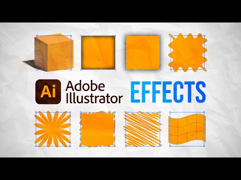 Видео: Объяснение всех 20+ эффектов в Adobe Illustrator