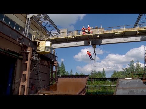 Видео: Устройство для спасения и спуска крановщика. Моноспас